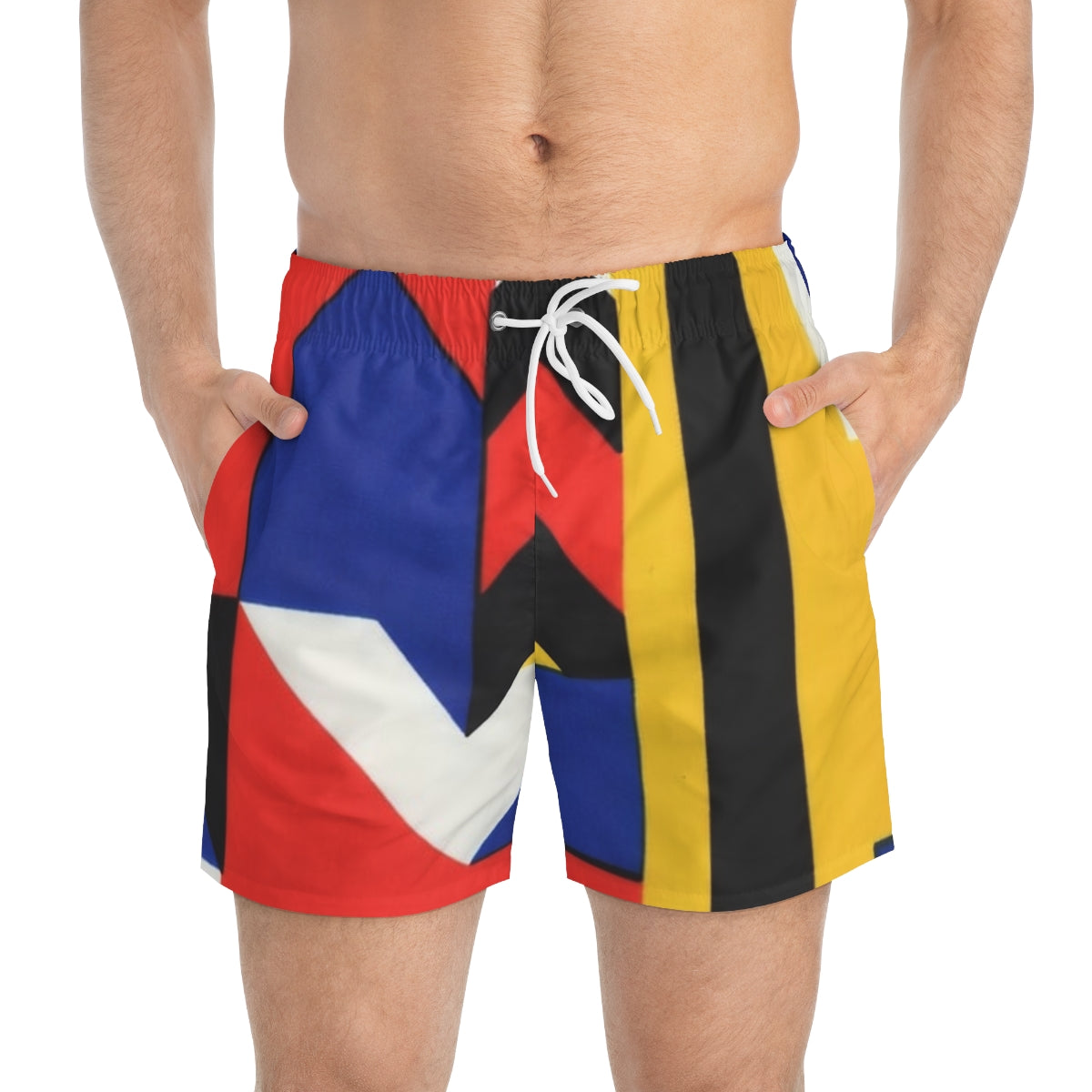 80's Retro Swim Trunks