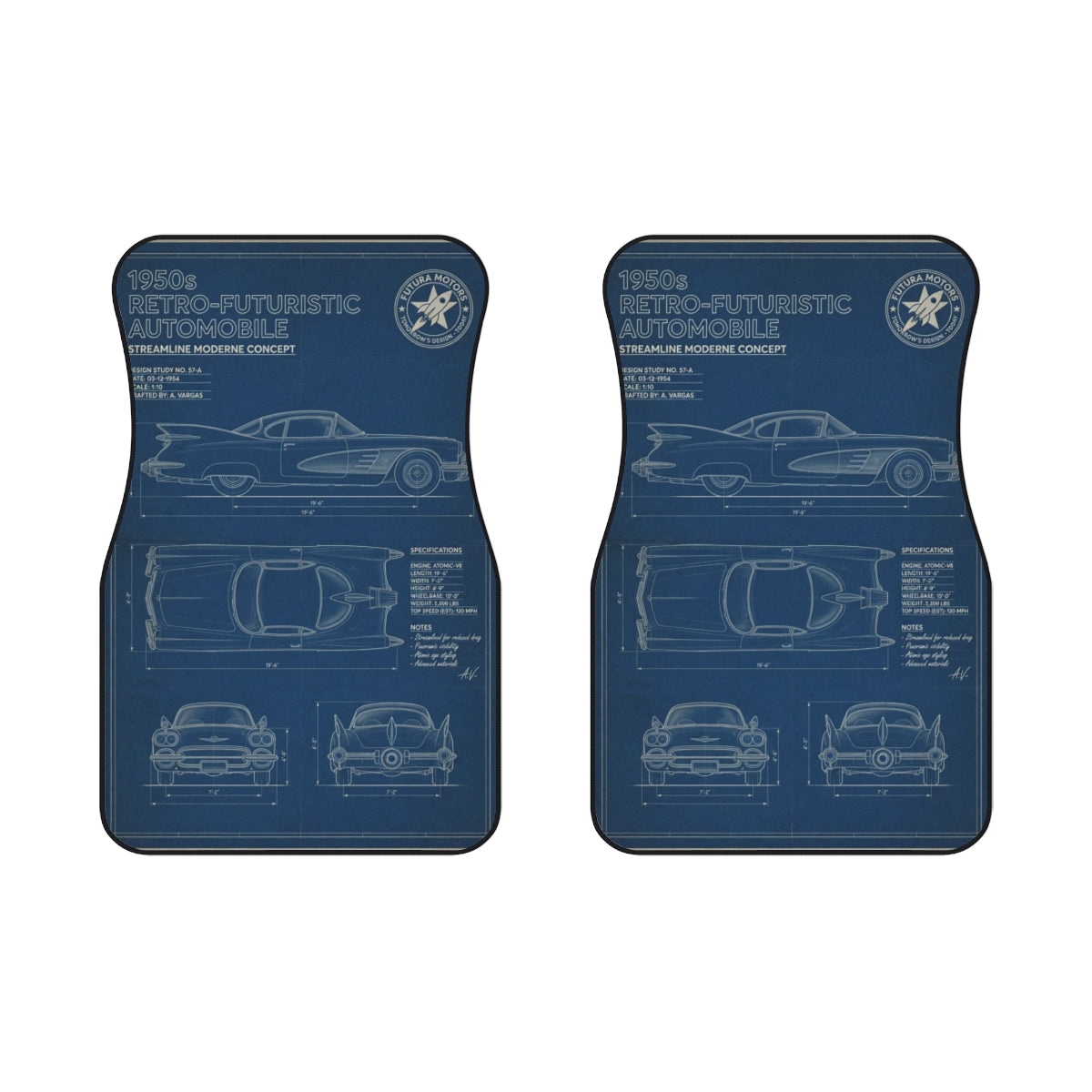 Retro-Future Car Mats